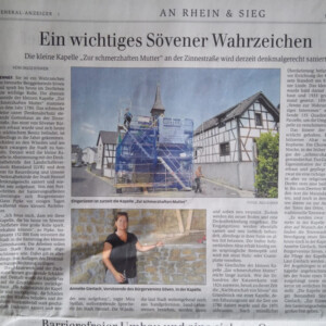 Auch der Generalanzeiger berichtet über das Projekt